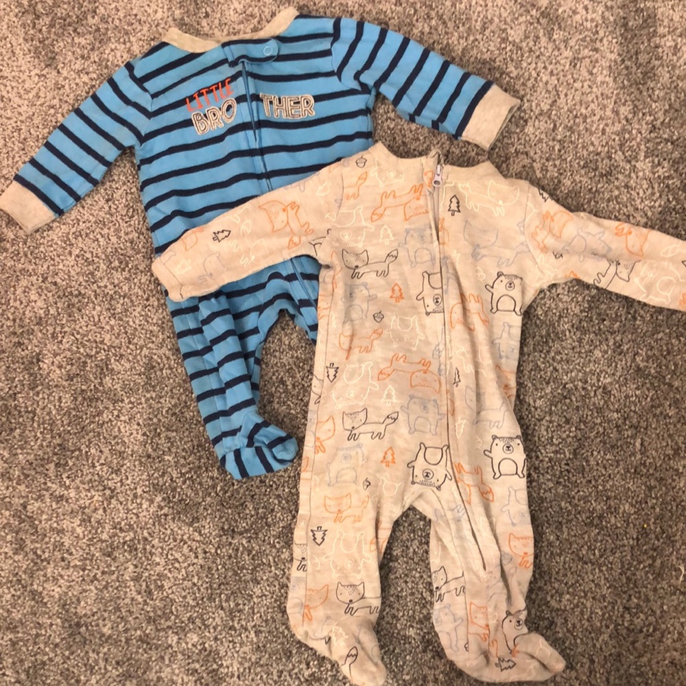 0-3M Baby Boy Sleeper Pajamas